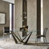 Mesa Skorpio de Cattelan Italia. Muebles modernos italianos. Mesas de cristal.