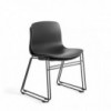 Silla AAC 08 de acero y polipropileno de Hay ideal para espacios modernos.
