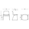 Silla AAC 08 de acero y polipropileno de Hay ideal para espacios modernos.