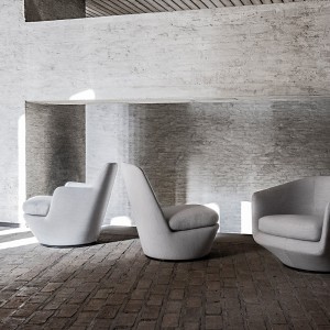 Butaca Lo Turn de Bensen con un diseño moderno, elegante y con acabados de lujo.