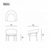 Butaca Metro Chair de Bensen con un diseño moderno de alto lujo.