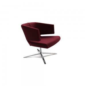 Butaca Lotus de Bensen con una base giratoria y un diseño moderno, lleno de elegancia.