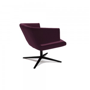 Butaca Lotus de Bensen con una base giratoria y un diseño moderno, lleno de elegancia.
