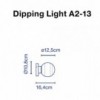 Aplique Dipping Light A2-13 de Marset. Lámparas de diseño. Apliques modernos.