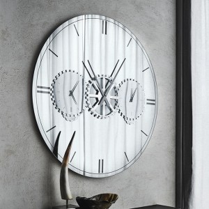 Espejo Times de Cattelan Italia. Espejo con reloj. Espejos de pared modernos.