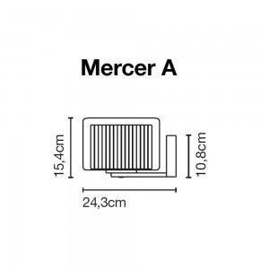 Aplique pared Mercer de Marset. Lámparas modernas. Apliques de diseño.