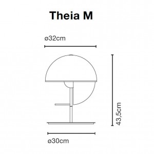 Lámpara Theia sobremesa de Marset. Lámparas de interior de diseño moderno.