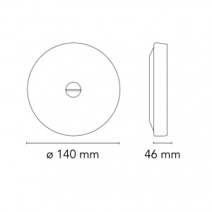 Lámparas pared/techo Mini Button. Flos