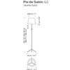 Lámpara pie de salón G3 1963 de Santa & Cole. Lámparas de diseño moderno.