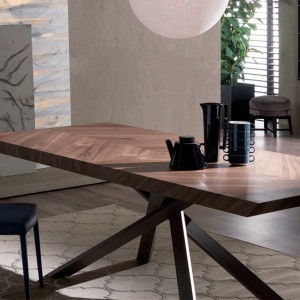 Mesa 4x4 fija de Ozzio design. Mobiliario de diseño.