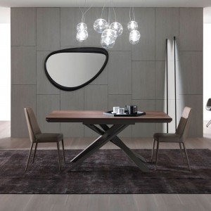 Mesa comedor 4x4 extensible de Ozzio design. Mesas extensibles modernas.
