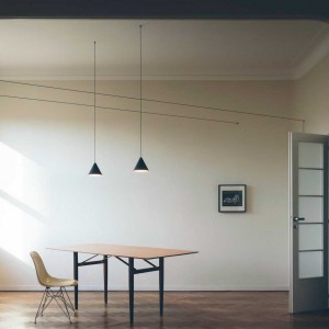 Lámpara colgante String Lights Cone de diseño de Flos Iluminación.