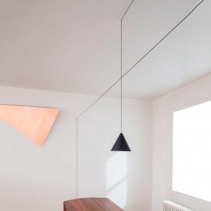 Lámpara colgante String Lights Cone de diseño de Flos Iluminación.