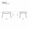 Reposapies de cuero CH446 de Carl Hansen and Son. Reposapíes de diseño.