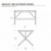 Mesa para exteriores BM3670 de Carl Hansen & Son.