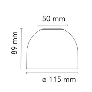 Lámpara de pared y techo Wan C/W de Flos Iluminación.