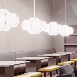 Lámpara de cocoon en suspensión Viscontea de Flos Iluminación. Lámparas innovadoras.