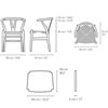 Silla CH24 Wishbone Colors Black de Carl Hansen and Son. Sillas de comedor.