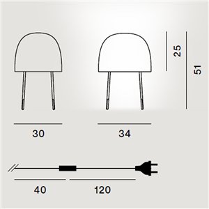 Lámpara artesanal Kurage de Foscarini. Fabricada con Materiales naturales.