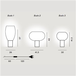 Lámpara sobremesa Buds Foscarini
