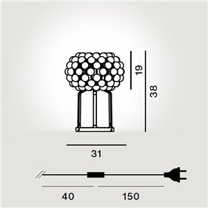 Lámpara sobremesa Caboche Plus Foscarini