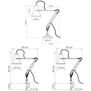 Lámpara escritorio Original 1227 Mini. Anglepoise
