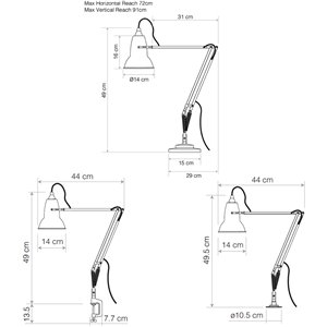 Lámpara escritorio Original 1227. Anglepoise