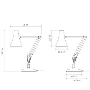 Lámpara portable escritorio 90 Mini Mini de Anglepoise