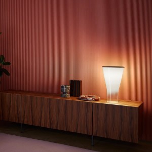 Lámpara  Soffio de Foscarini. Lamparas cónica de Vidrio de cristal soplado.