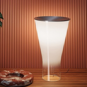 Lámpara  Soffio de Foscarini. Lamparas cónica de Vidrio de cristal soplado.