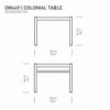 Mesa auxiliar Colonial OW449 de Carl Hansen and Son. Mesas auxiliares.