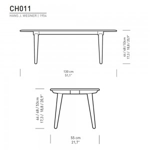 Mesa auxiliar CH011 de Carl Hansen and Son. Mesas elegantes y modernas.
