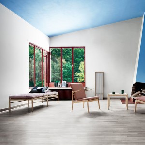 Diván OW150 tela de Carl Hansen and Son con acabados de lujos lleno de modernidad.