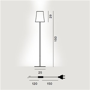 Lámpara pie Birdie Easy Foscarini