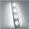 Lámpara pie Dolmen. Lámparas de diseño moderno de aluminio anodizado.