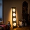 Lámpara pie Dolmen. Lámparas de diseño moderno de aluminio anodizado.