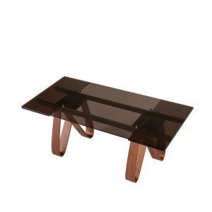 Mesa Butterfly extensible cristal de Tonin casa. Muebles modernos de hogar.