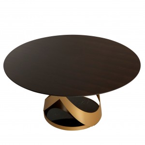 Mesa Capri Redonda Madera de Tonin casa. Muebles modernos de hogar.