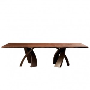 Mesa Big Eliseo Fija Madera de Tonin casa. Muebles modernos de hogar.