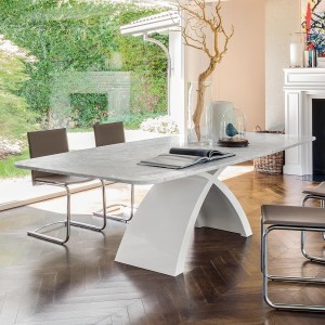Mesa Tokyo Fija Redondeada de Tonin casa. Muebles modernos de hogar.