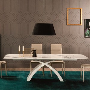 Mesa Tokyo Fija Redondeada de Tonin casa. Muebles modernos de hogar.