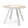 Acero Blanco+Madera Iroko