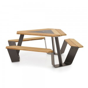 Mesa Anker de Extremis. Mesa original de diseño belga para exterior.
