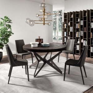 Mesa extensible Big Round para comedor de Ozzio Design