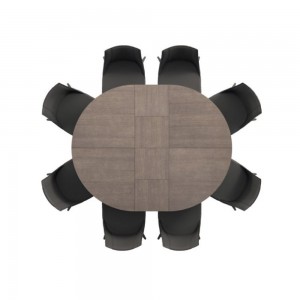 Mesa extensible Big Round para comedor de Ozzio Design