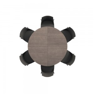 Mesa extensible Big Round para comedor de Ozzio Design