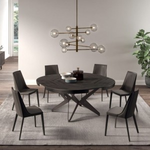 Mesa extensible Big Round para comedor de Ozzio Design