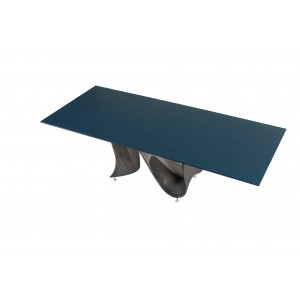 Mesa Wave fija rectangular de Tonin casa. Muebles modernos de hogar.