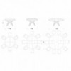 Mesa extensible Big Round para comedor de Ozzio Design