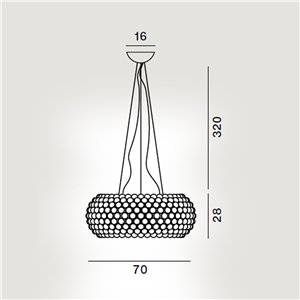 Lámpara suspensión Caboche Plus Grande Foscarini